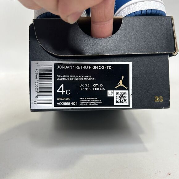 Nike Air Jordan 1 Retro High OG TD “Dark Marina Blue” 2024 - Picture 5 of 5